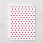 Carte de vacances à motif rouge pointillé (Dos)