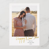 Carte de vacances à motif simple avec écriture mod (Recto)