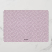 Carte de vacances à papier métallisé Forêt enchant (Verso)