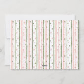 Carte de vacances à papier peint à rayures roses P (Dos)