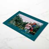 Carte de vacances à photo unique avec grand script (Rotation)