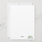 Carte de vacances à plat (Dos)