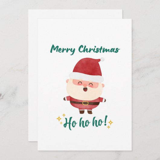 Carte de vacances à plat (Devant / Derrière)