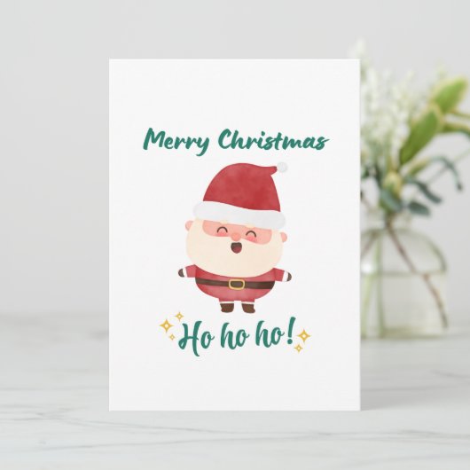 Carte de vacances à plat (Debout devant)