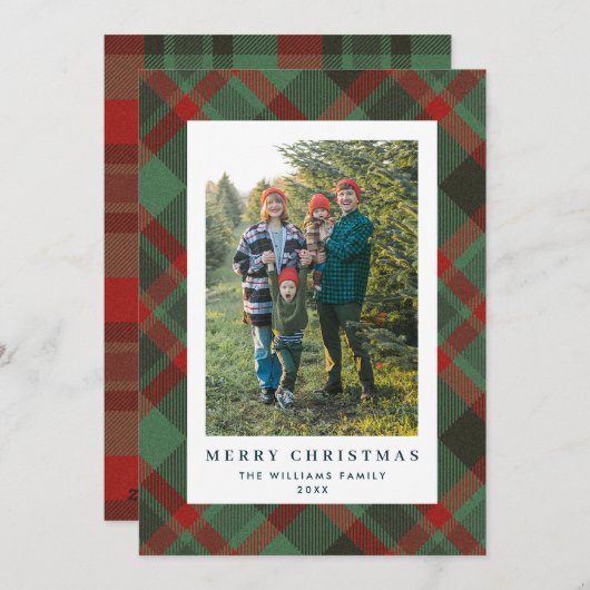 Carte de vacances à plat (Devant / Derrière)