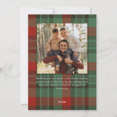 Carte de vacances à plat (Dos)