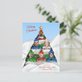 Carte de vacances à plat (Debout devant)