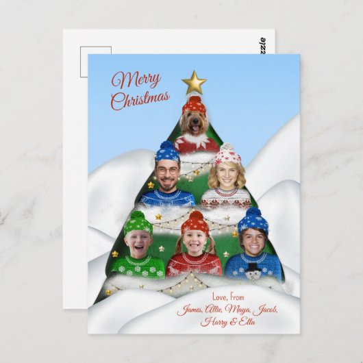 Carte de vacances à plat (Devant / Derrière)