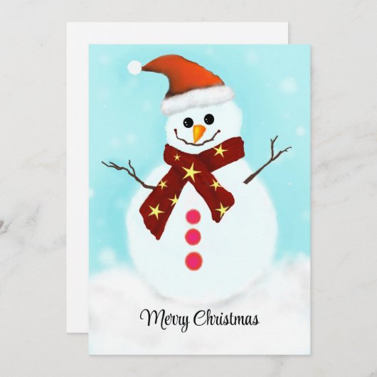 Carte de vacances à plat (Devant / Derrière)