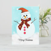 Carte de vacances à plat (Debout devant)