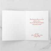 Carte de vacances à plat (Intérieur)