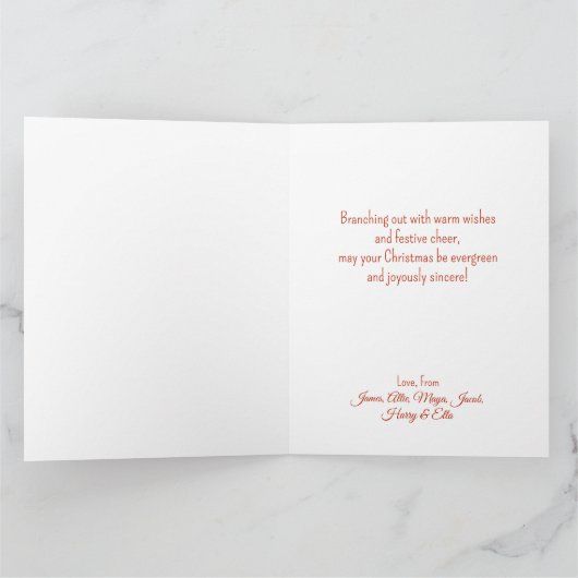 Carte de vacances à plat (Intérieur)