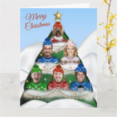 Carte de vacances à plat (Fleur jaune)