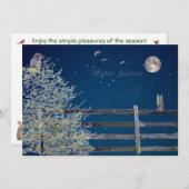 Carte de vacances à plat (Devant / Derrière)