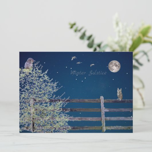 Carte de vacances à plat (Debout devant)