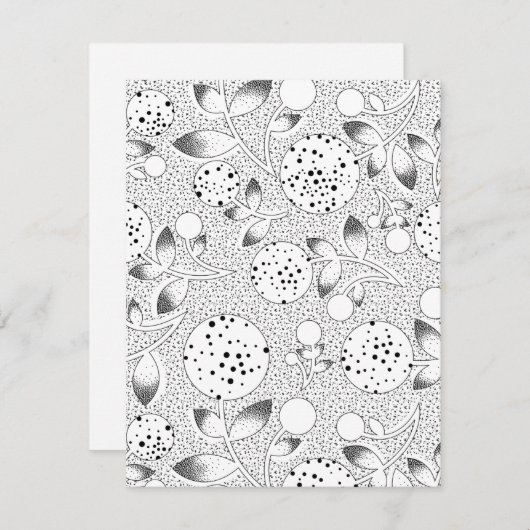 Carte de vacances à plat (Devant / Derrière)