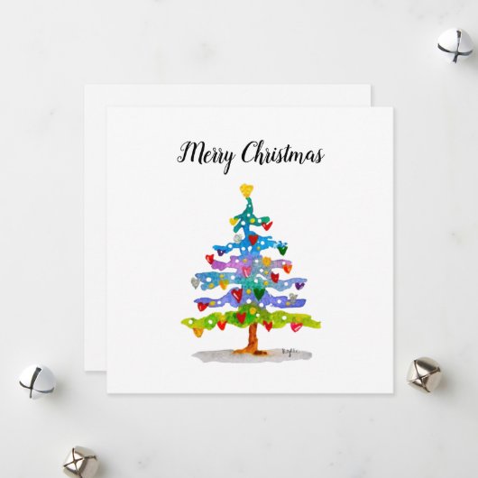 Carte de vacances à plat (Devant/Arrière en situation)