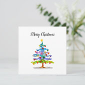 Carte de vacances à plat (Debout devant)