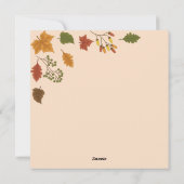 Carte de vacances à plat (Dos)