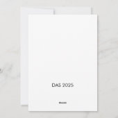 Carte de vacances à plat (Dos)