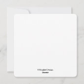 Carte de vacances à plat (Dos)