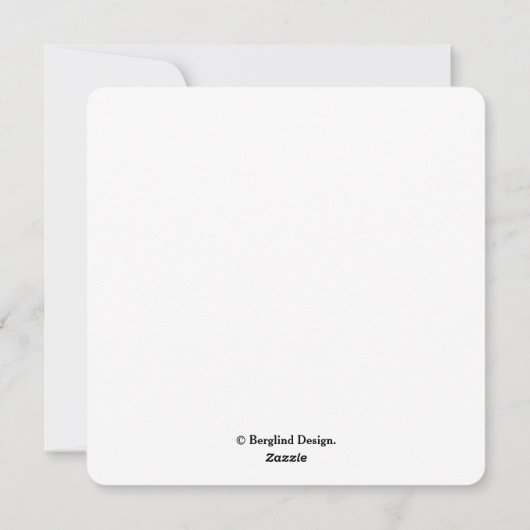 Carte de vacances à plat (Dos)