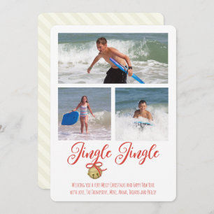 Carte de vacances à plat