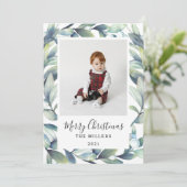 Carte de vacances à plat (Debout devant)