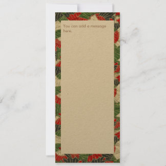 Carte de vacances à plat