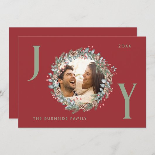 Carte de vacances à plat (Devant / Derrière)