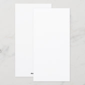 Carte de vacances à plat (Devant / Derrière)