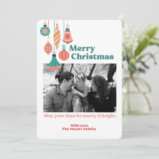 Carte de vacances à plat (Debout devant)