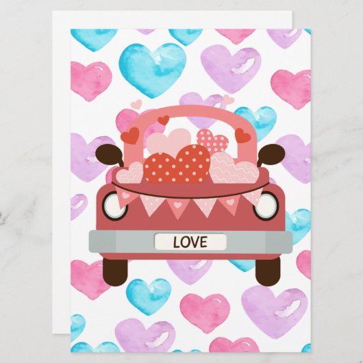 Carte de vacances à plat (Devant / Derrière)