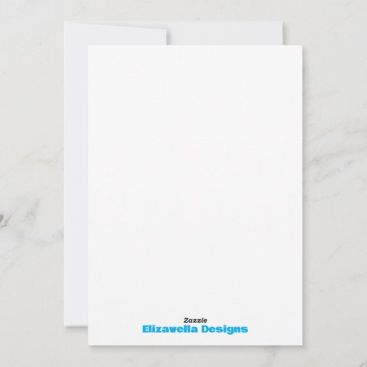 Carte de vacances à plat (Dos)