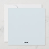 Carte de vacances à plat (Dos)