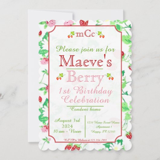 Carte de vacances à plat (Devant)