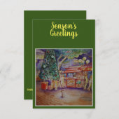 Carte de vacances à plat (Devant / Derrière)