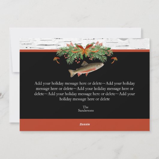 Carte de vacances à plat (Dos)