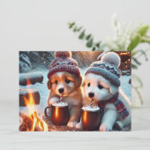 Carte de vacances à plat (Debout devant)