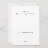 Carte de vacances à plat (Dos)