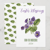 Carte de vacances à plat (Devant / Derrière)