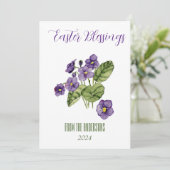 Carte de vacances à plat (Debout devant)