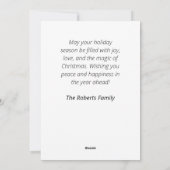 Carte de vacances à plat (Dos)