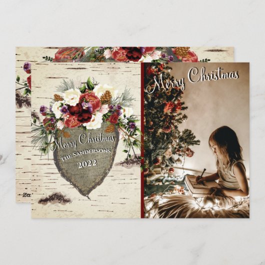 Carte de vacances à plat (Devant / Derrière)