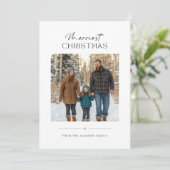 Carte de vacances à plat (Debout devant)