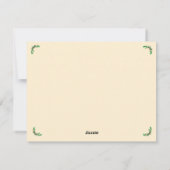 Carte de vacances à plat (Dos)