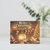 Carte de vacances à plat (Debout devant)