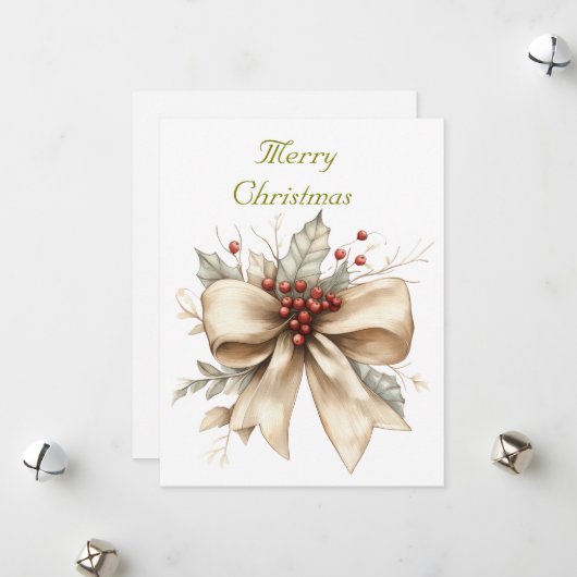 Carte de vacances à plat  (Devant/Arrière en situation)