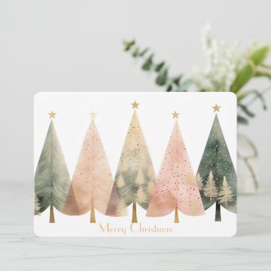 Carte de vacances à plat (Debout devant)