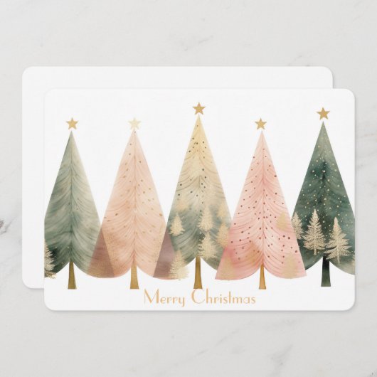 Carte de vacances à plat (Devant / Derrière)